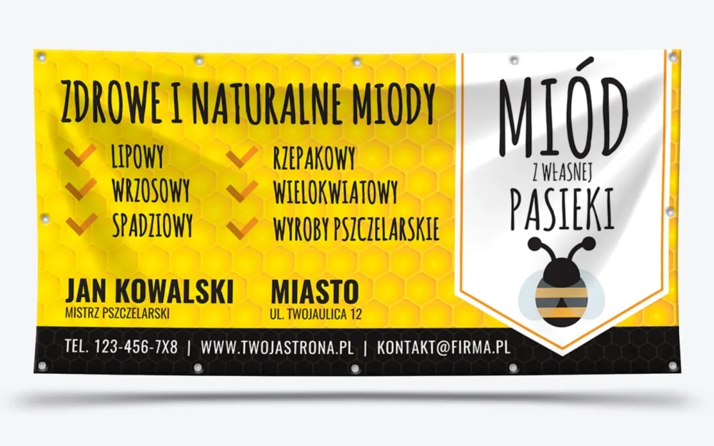 baner sprzedaż miodu