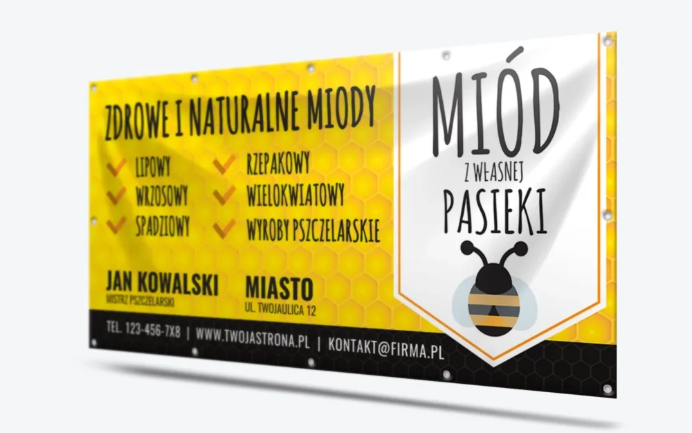 baner sprzedaż miodu