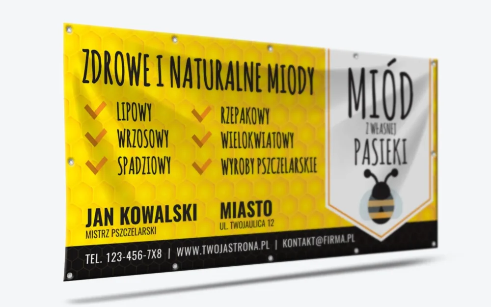baner sprzedaż miodu