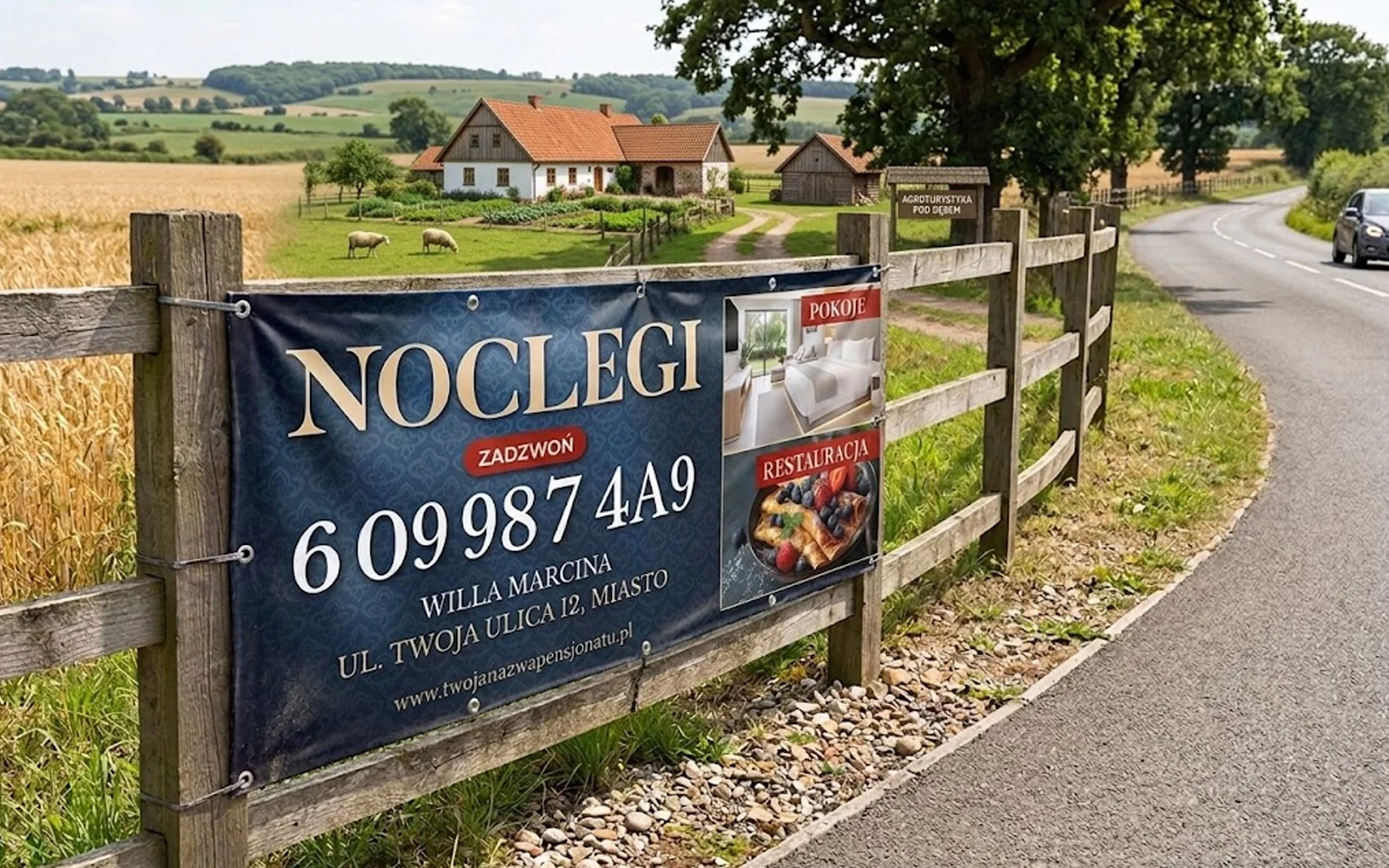 baner z noclegami