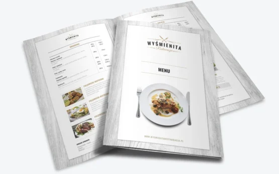 wzór kart menu restauracja
