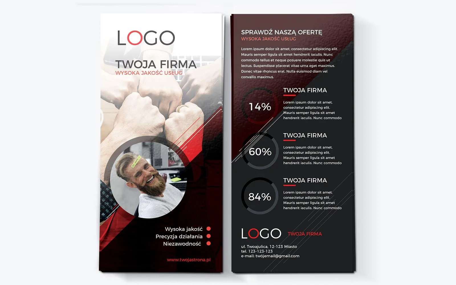 ulotki reklamowe wzory