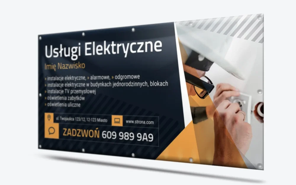 baner usługi elektryczne