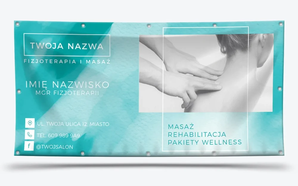 baner fizjoterapia masaż