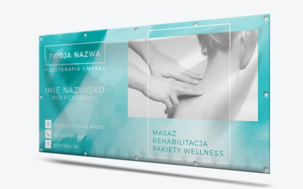 baner fizjoterapia masaż