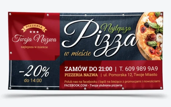 baner reklamowy pizza