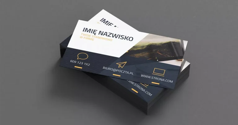 projekt wizytówki firmowej