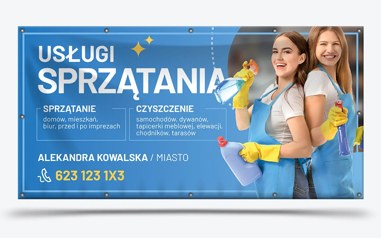 baner reklamowy firma sprzątająca