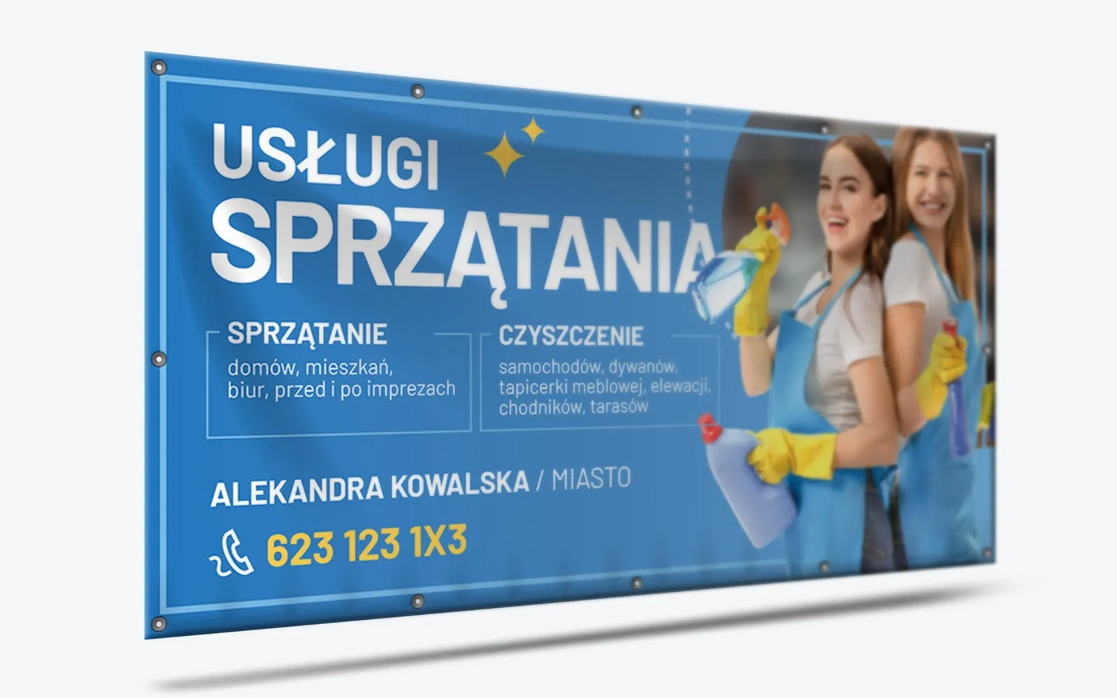 baner reklamowy firma sprzątająca