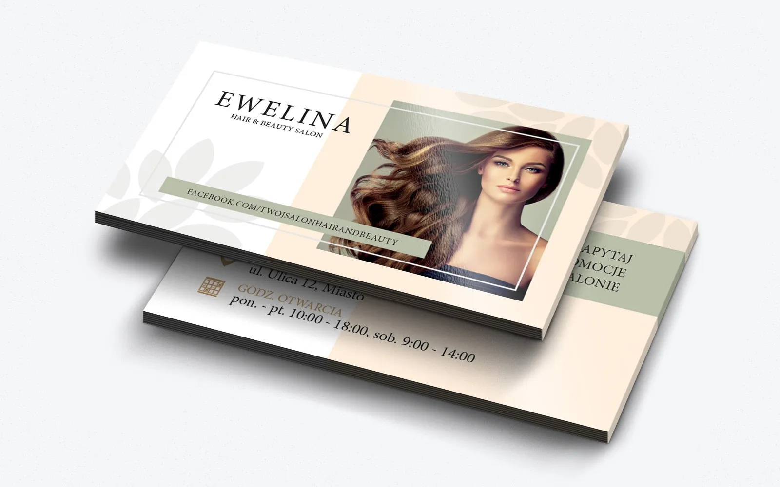 wizytówka salon fryzjerski