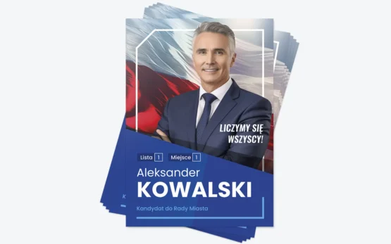 plakat wyborczy kandydata na radnego