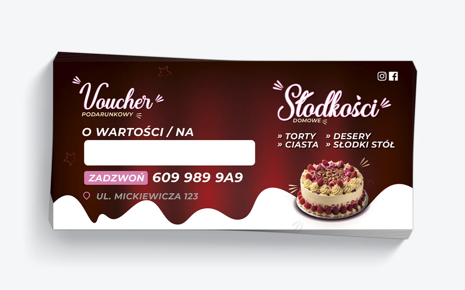 voucher tort wypieki