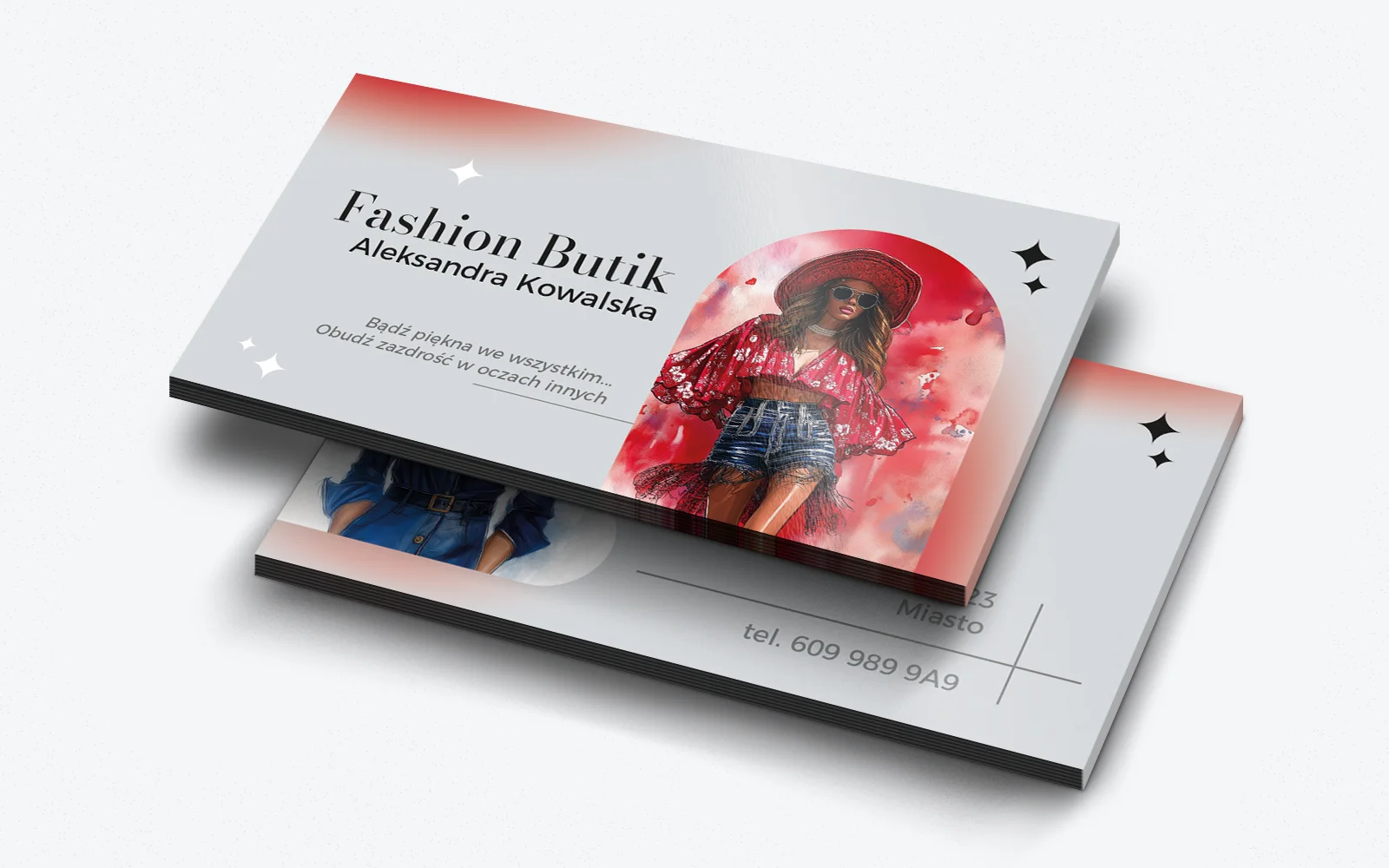 wizytówka butik moda damska
