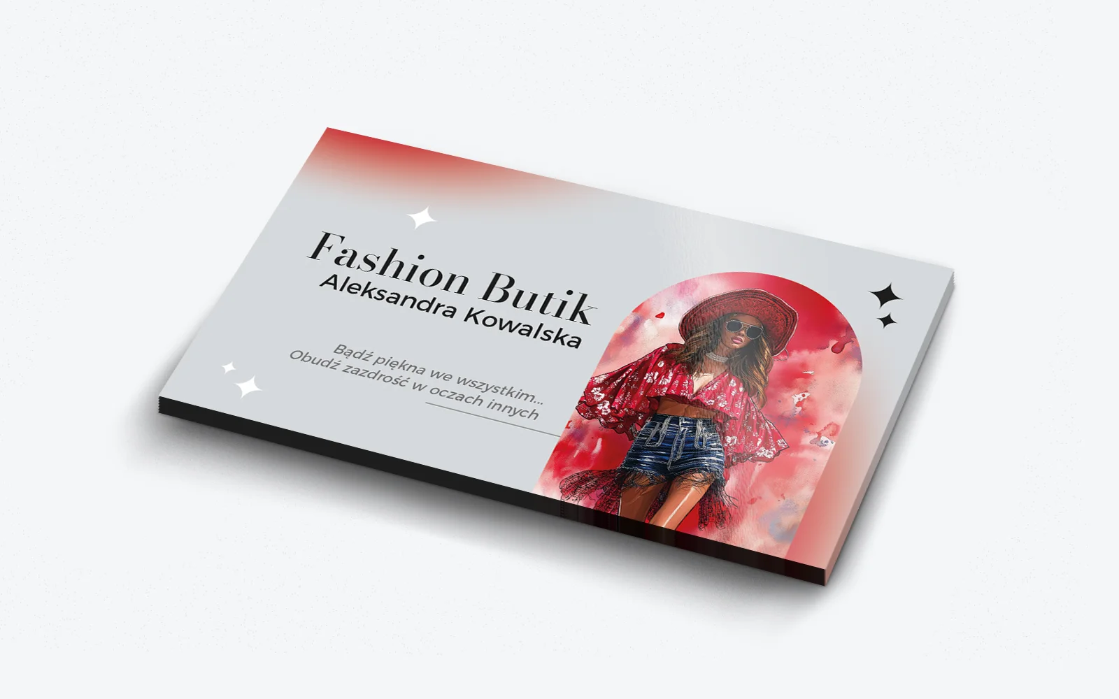 wizytówka butik moda damska