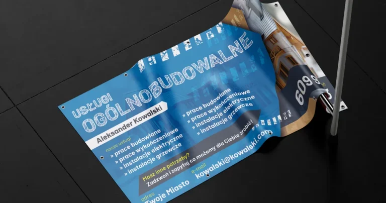 banery budowlane przykłady