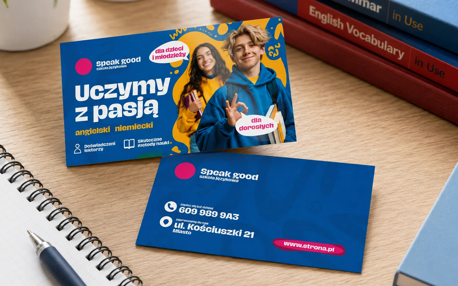 wizytówka szkoła językowa