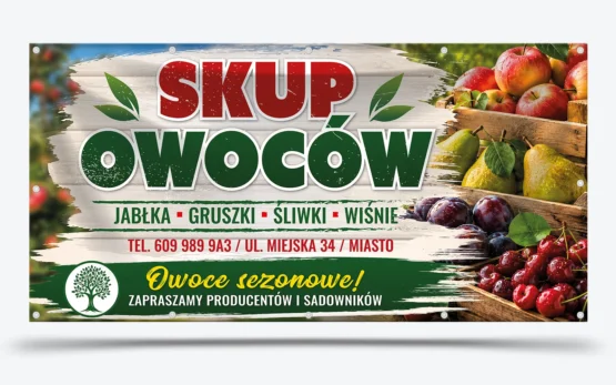 baner skup owoców
