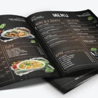 karta menu restauracji