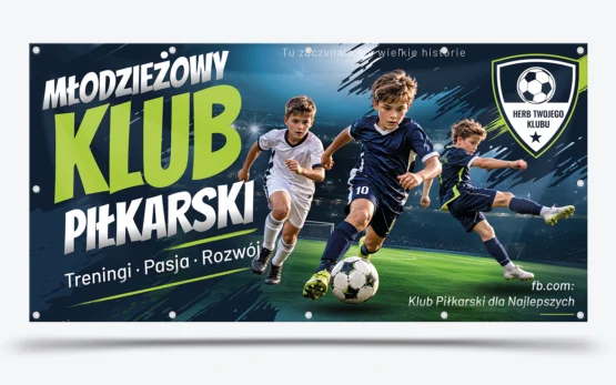 baner piłkarski młodzież