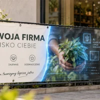 grafika baner generowana z AI do druku