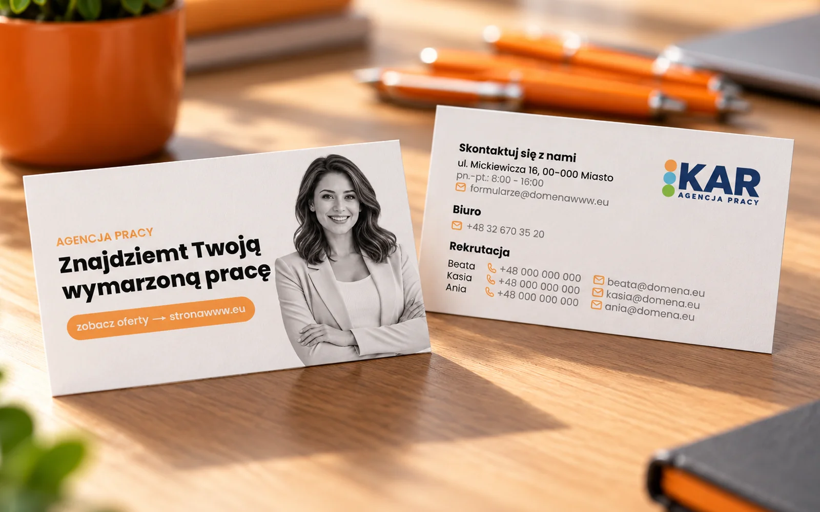 wizytówka agencja pracy